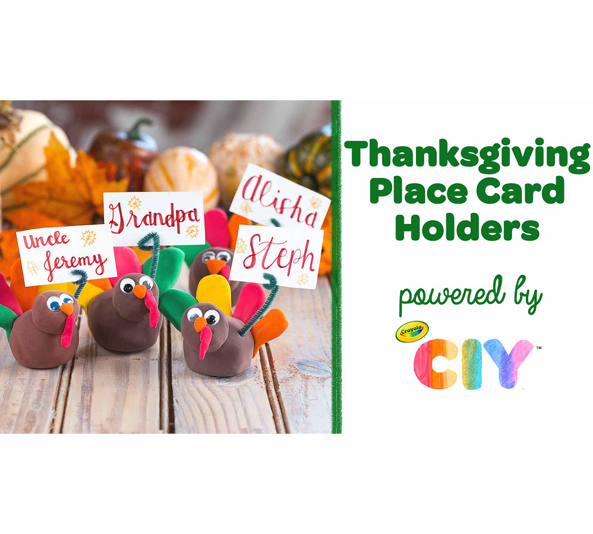 Thanksgiving Place Card Holders Craft Kit